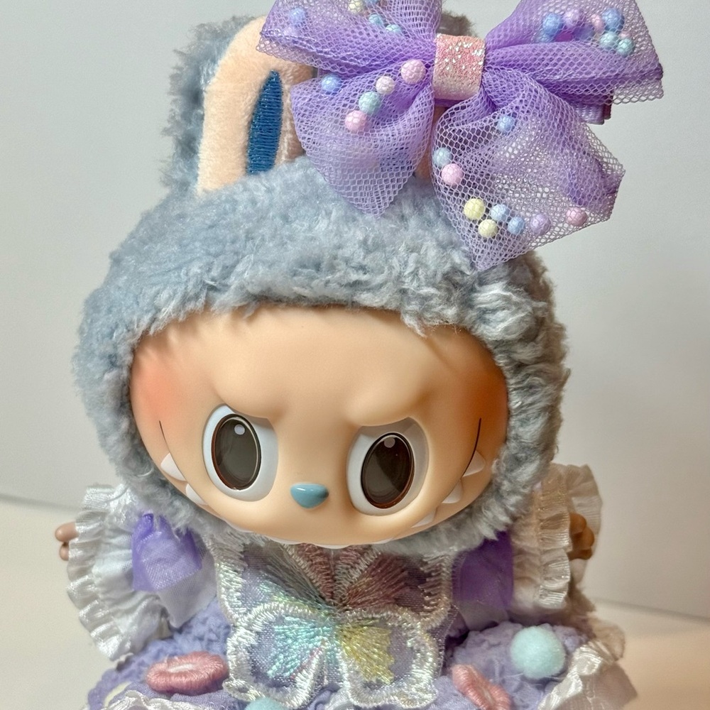 Purple butterfly confetti outfit only - doll not included